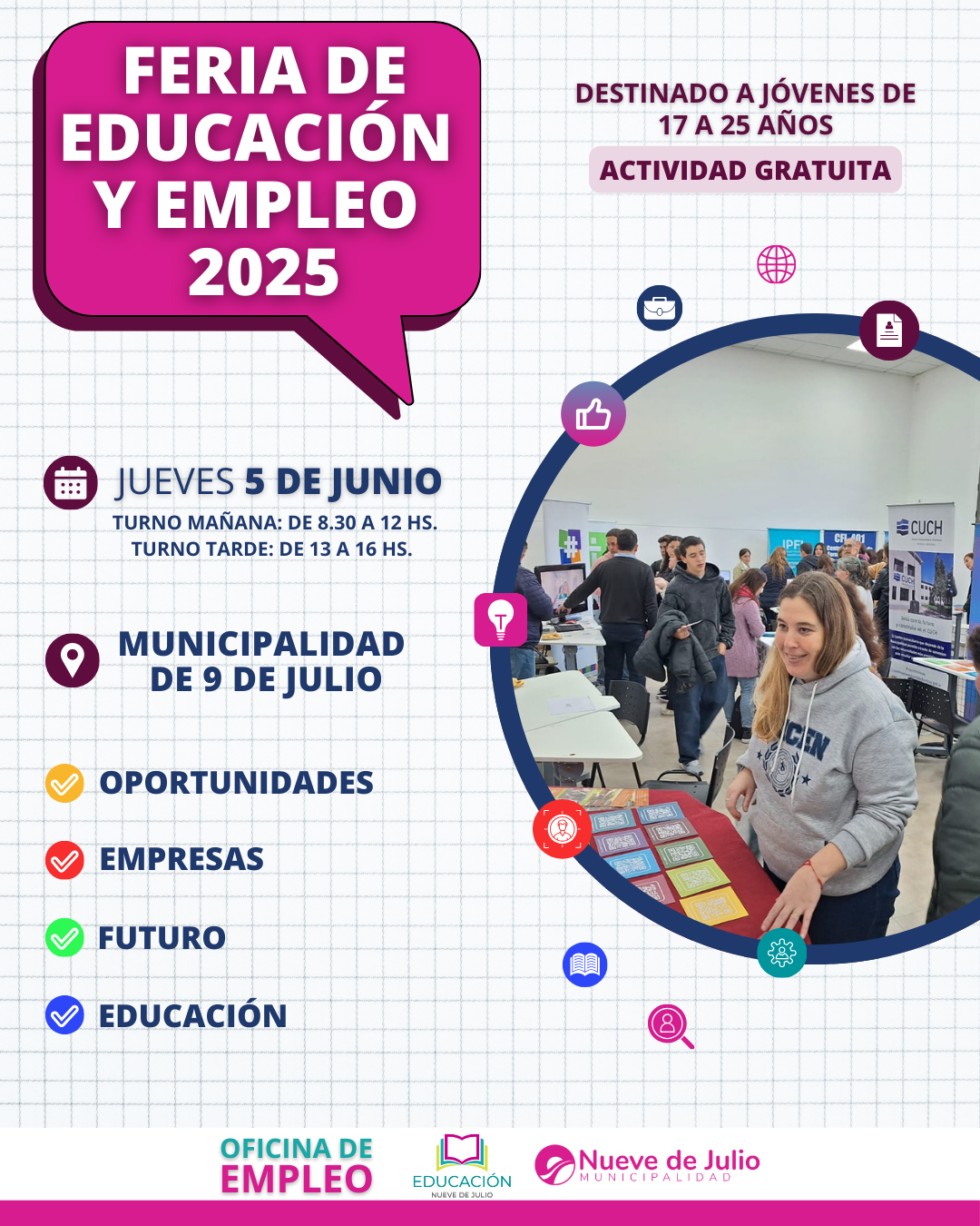 SE DESARROLLA MAÑANA LA FERIA DE EDUCACIÓN Y EMPLEO